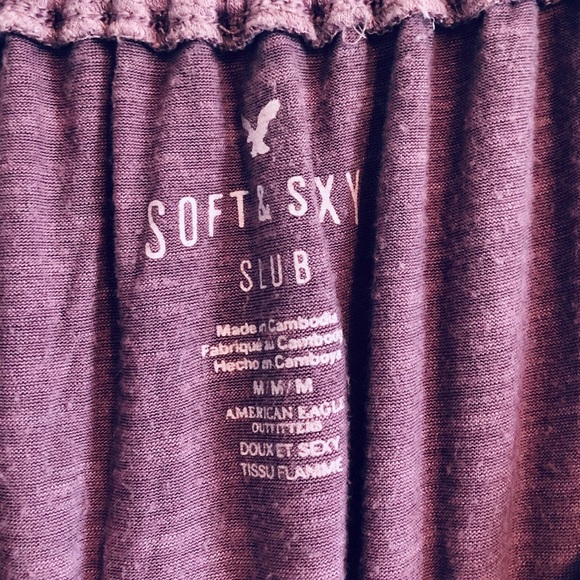 AE Soft and Sexy Slub Off-Shoulder Top - Picture 4 of 5